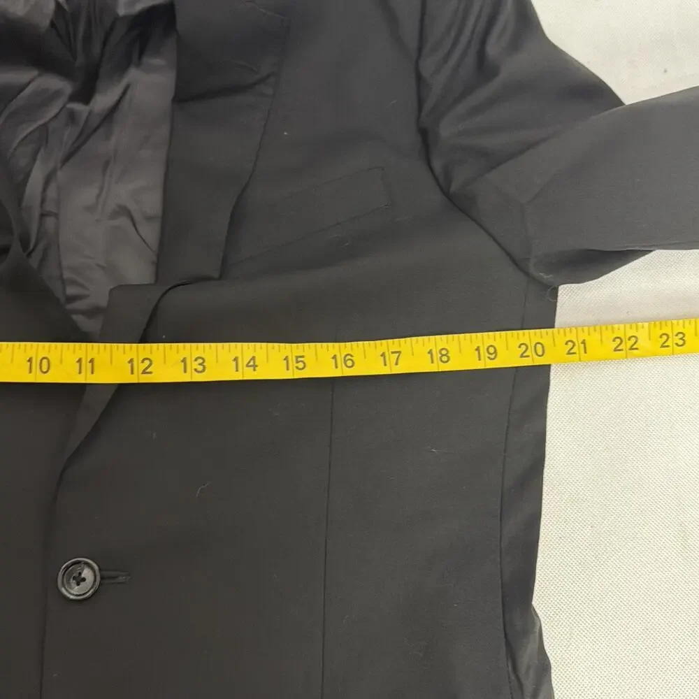 J. Crew Ludlow Blazer Suit Jacket Mens Size 38S Black Wool Super 120s Loro Piana